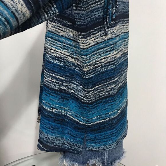 Ariat Blue Long Sleeve Fringe Etta‎ Blouse size large - Picture 11 of 13